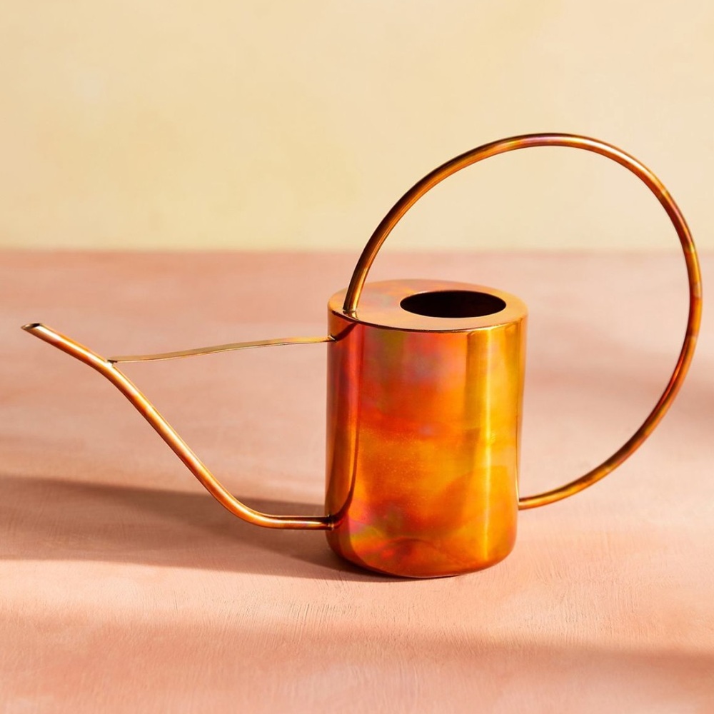 Copper Watering Can Tall. Anthro